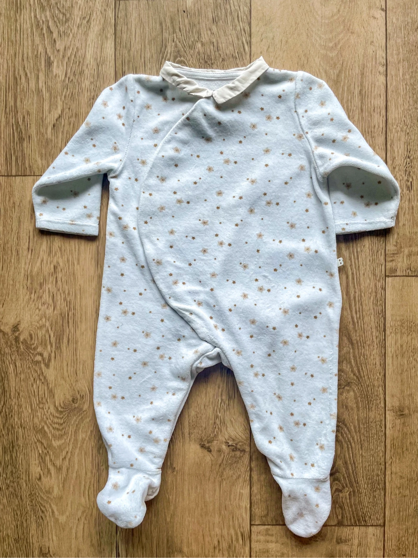 Baby girl velvet pajama set size 6 months – photo 2